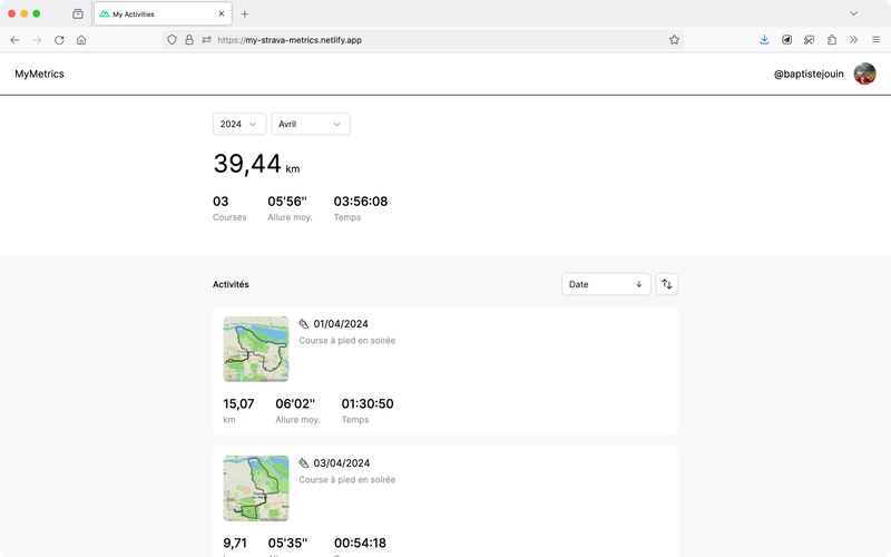 page d'accueil du site