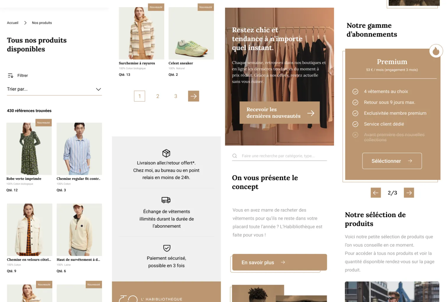 Page d&#x27;accueil du site